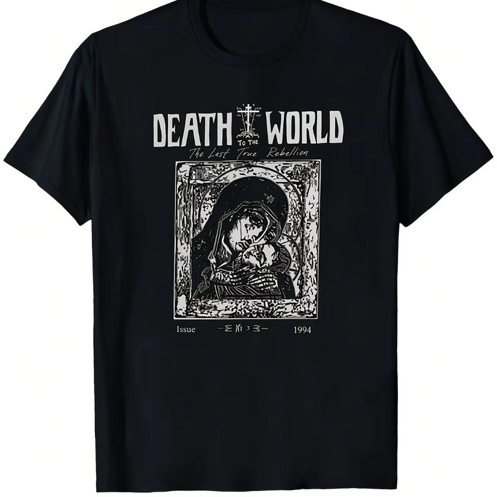 Christian Orthodox Holy Mary Graphic T-Shirt Minimalist Harajuku Style 180G Pure Cotton Unisex Short Sleeve Casual Streetwear Tee Tops