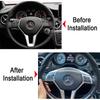 Car Steering Wheel Paddle Shift Extension Shifters DSG For Mercedes Benz A B M Class W176 W246 GLK SLK CLA GLA Sticker styling