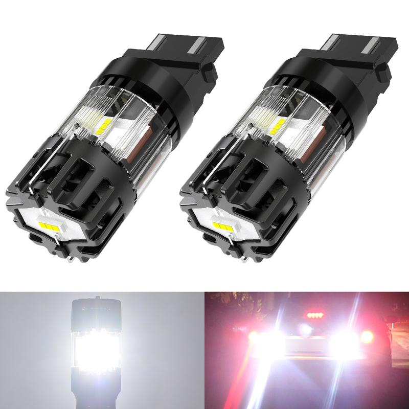 2 шт. T25 3157 Canbus Светодиодные Автомобильные Фонари P27W P27/7W Турбо Диод DC 12V Авто Свет Для VW Touran Passat B6 B7 B8 Caddy