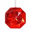 Transparent Christmas Tree Ornament Faceted Diamond Hanging Pendant  Holiday Party Decor