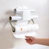 Подвесной держатель для туалетной бумаги Держатель для рулонной бумаги Кухонная подставка Стойка для бумаги Домашние стеллажи для хранения Выдвижной органайзер для хранения пищевой пленки