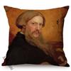 Винтажная скандинавская celebrity масляная живопись наволочка шикарная женщина король Георг автопортрет диванная декорация наволочка Kussenhoes