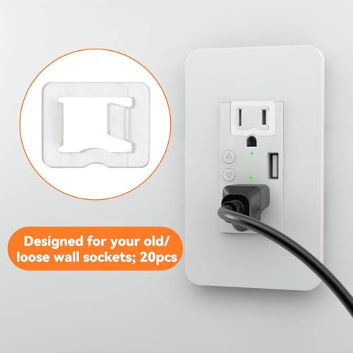 Socket loose fixing plug 20 pcs US standard socket conversion cover US 2-pin socket converter