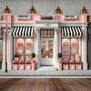 1 unique pink garden window display background - durable polyester fiber - Party decoration Christmas birthday