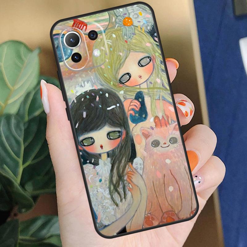 Мультяшный Эстетичный Чехол Aya Takano для Xiaomi 15 14 Ultra 13T 14T 15T Pro 17 Pro Max POCO F8 F7 F5 F6 X5 X6 X7 Pro Coque