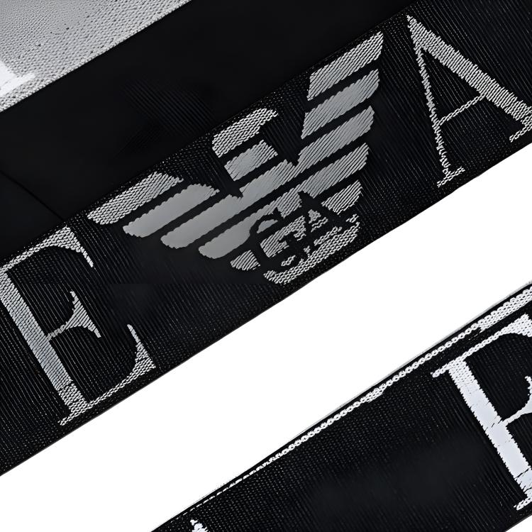 Emporio Armani SS26 Elastic Logo Printed Cotton Boxer Briefs Three-Pack Men underwear EM000259-AF20668-MC197