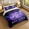 3Pcs Bedding Set Custom Name Text, 1 Sheet 2 Pillowcases Home Bed DecorAustria Wien FC