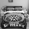 High-definition graphic printB-BBS-S-Style Wheel Rim Print Bedding Set (Duvet Cover & Pillowcases)  Bedroom Decor  Single/Double