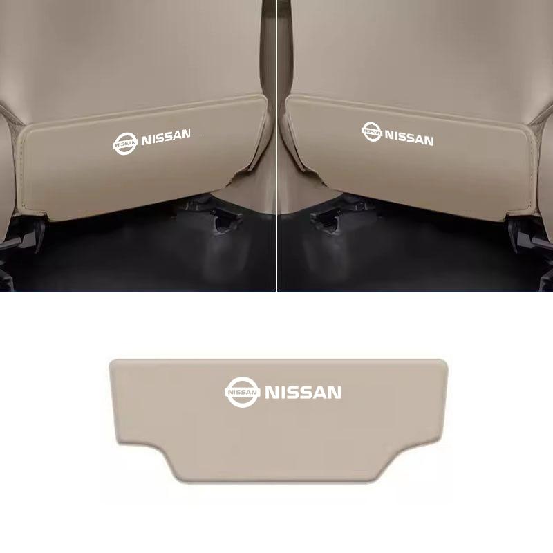 ACN1 Leather Car Seat Back Protector Mat Prevent Dirty Anti Kick Pad Car Accessories For Nissan Qashqai X J11 Trail Tiida Juke Nismo
