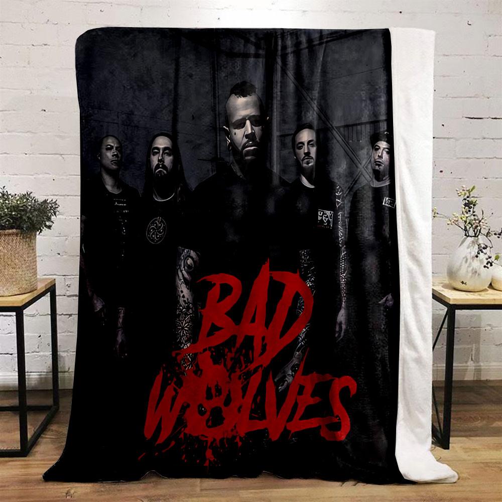 Bad Wolves Band Graphic Blanket for all seasons blanket lunch break throw gift
