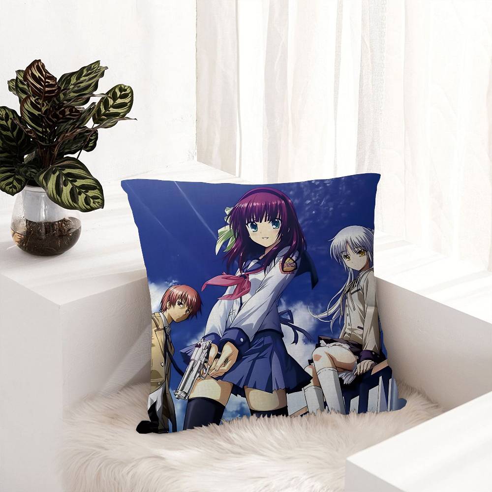 Angel Beats МУЛЬТФИЛЬМ Стич Счастливый Дракон Наволочка Подушка для Дивана Украшение Комнаты Подарок для Детей