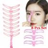 Reusable Makeup Tool Shaping Template Eyebrow Stencils Kit Brow Grooming Card Eyebrow Definition