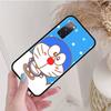 Черный чехол для Xiaomi Poco X6 X4 M5 M6 F5 F6 C65 C55 C50 C51 C40 Pro Redmi 14C A3X 13C 12C 11T 10A 9C Note 7 6 8A Plus W-56 Doraemon