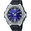 Casio MWA-100H-2AV Аналоговые кварцевые часы со светодиодной подсветкой Мужские Синие Зарубежная модель