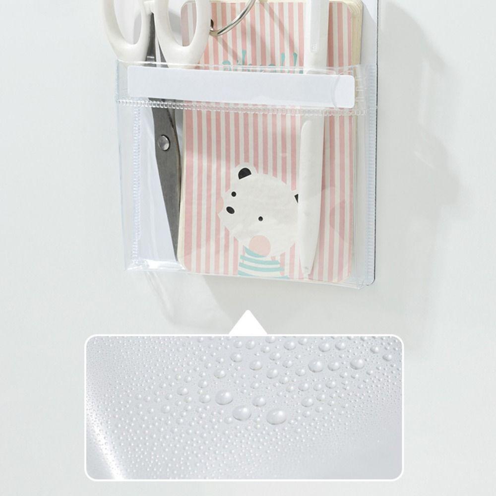 Transparent Magnetic Storage Pouch Refrigerator Side Door Shelf For Refrigerator Microwave Kitchen