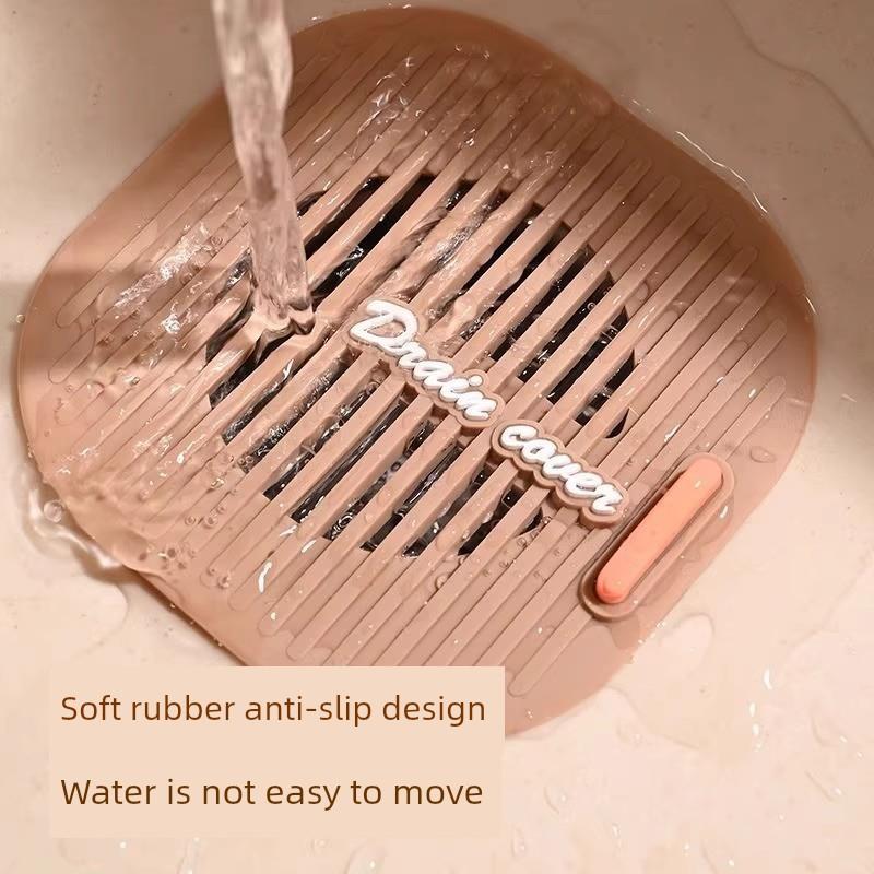 German Anti-Hair Clogging Drain Cover Bathroom Sewer Sink Filter Net Anti-Odor Silicone Mat Washbasin Toilet