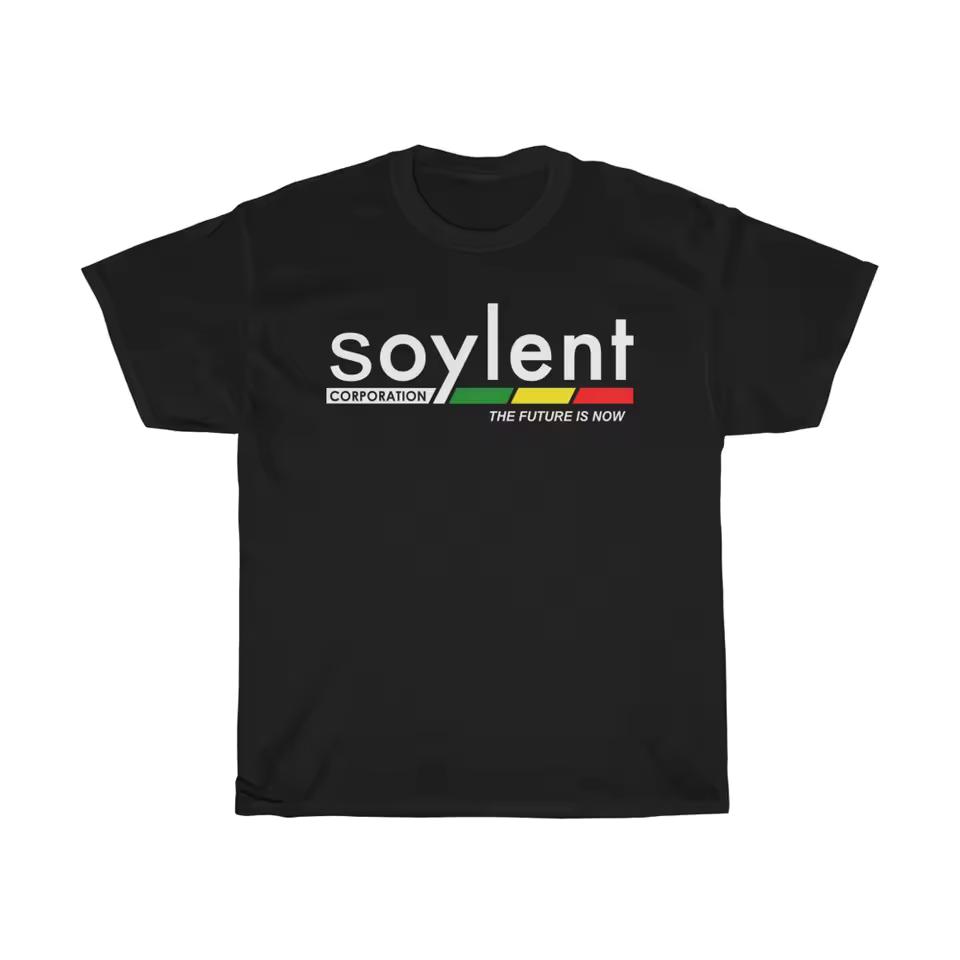 Soylent Green Retro Movie Men's Navy Blue/Black T-Shirt Pure Cotton Couple All-Season Streetwear Shirt graphic t shirts