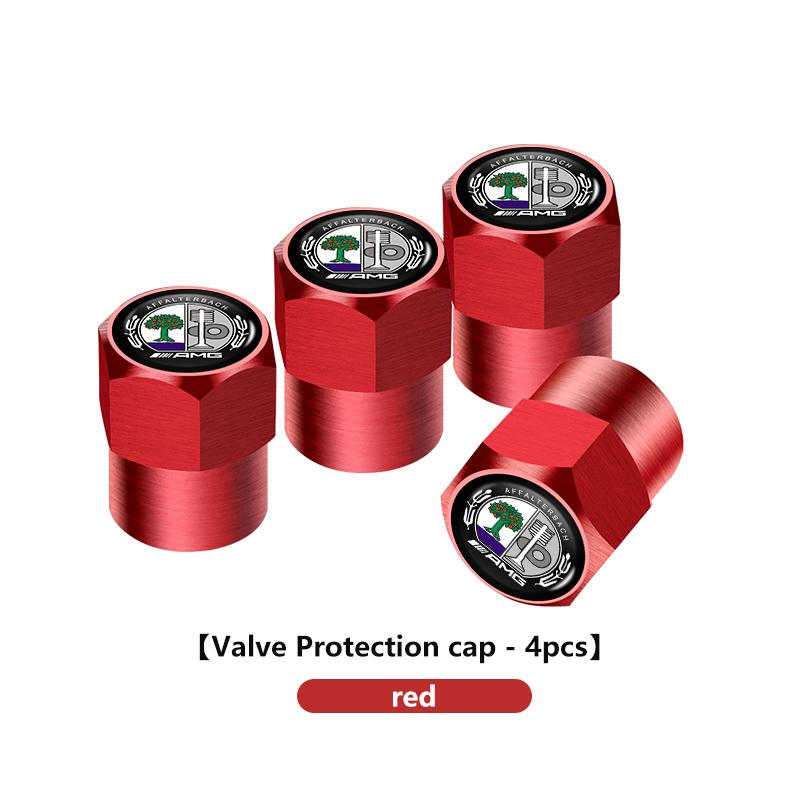For AMG Car Aluminum Alloy Tire Valve Stem Caps Decorative Tires Dustproof Accessories Benz CITAN VITO SPRINTER CLS SLK W202 ZK1