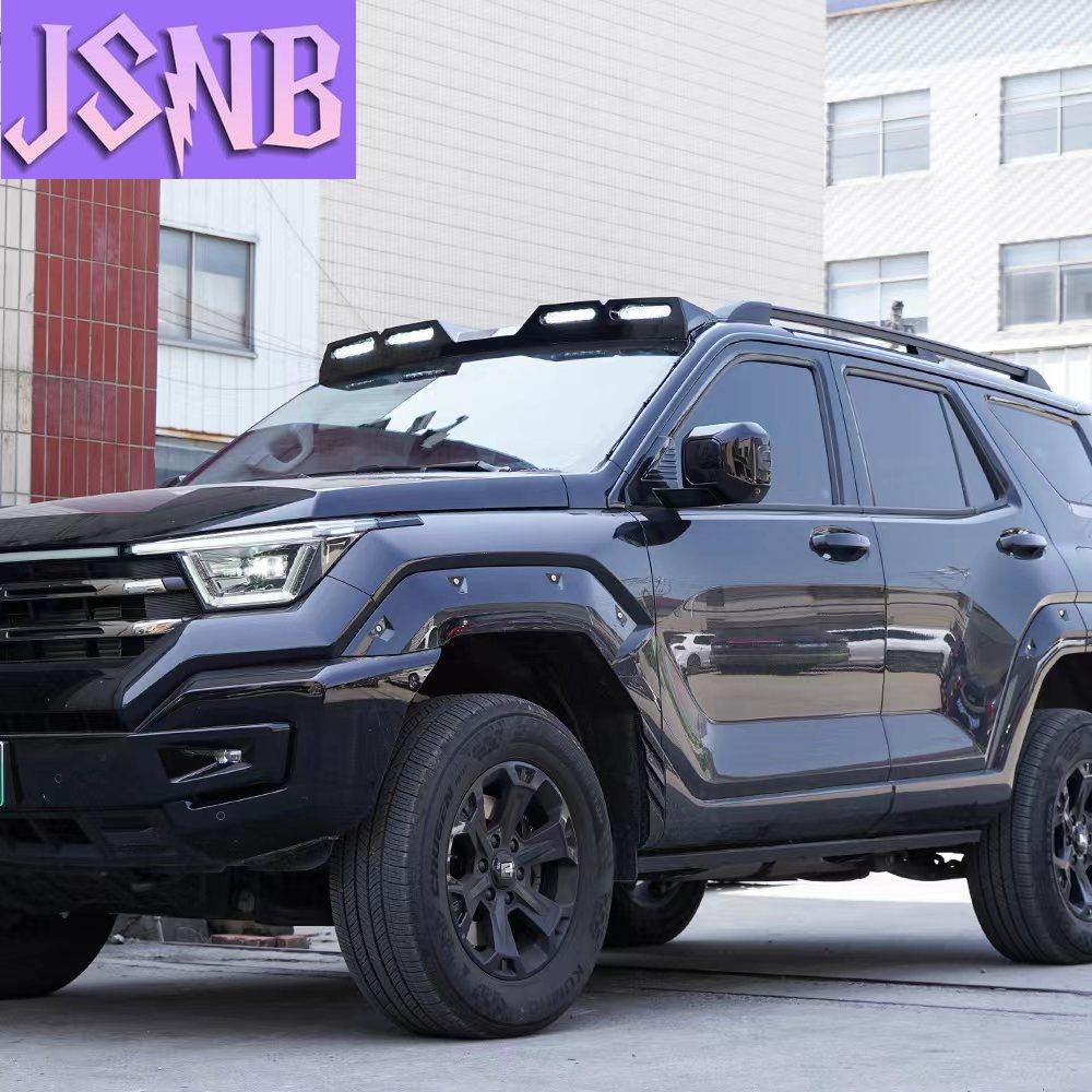 Внедорожный 4x4 Автомобильный Передний Покрывной Козырек Крыши со Светодиодами Матово-Черный Передний Спойлер Крыши для Tank 400 2023 2024 Модифицированные Аксессуары