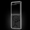 Прозрачный чехол для телефона с рисунком Matchman для Samsung Galaxy Z Flip 5 3 4, складной чехол для Samsung Z Flip3 Flip4, жесткий чехол-бампер из ПК