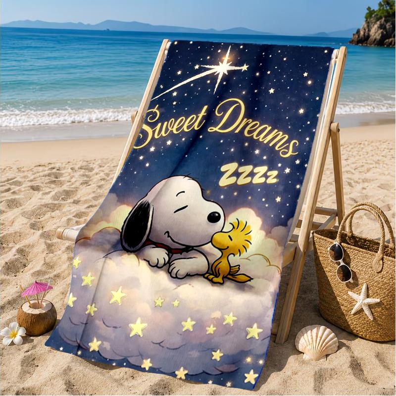 Snoo-dog Dreams On The Moon Beach Towel, Microfiber Beach Towel, Perfect For Pool, Beach, Travel, Home Decor Beach Party Fan gifts