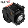 Richfire Police Flashlight 600LM and Laser Combo Sight  Pistol Magnetic Charging Torch with Built In Lithium Battery