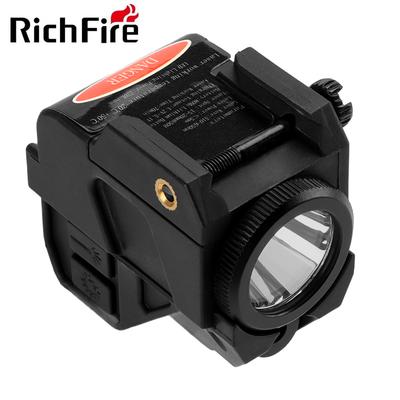Полицейский фонарь Richfire 600 лм и лазерный коллиматорный прицел Комбо Пистолетный магнитный заряжаемый фонарь со встроенным литиевым аккумулятором