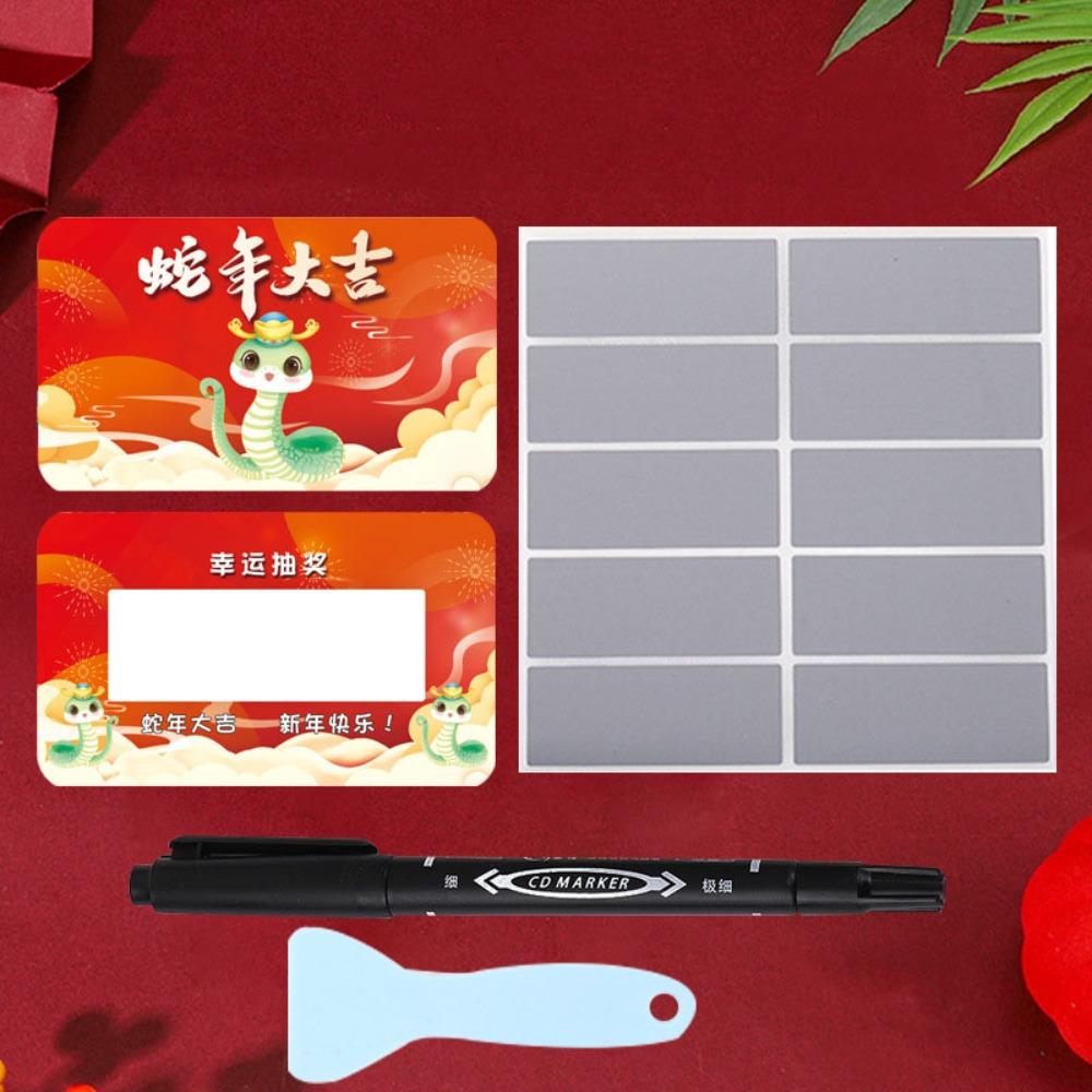 Send Pen and Scraper Block Scratch-off Cards Anniversary Surprise Lucky Cards Festivals