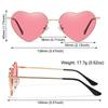 Fancy Accessories UV400 Protection Heart Sun Glasses Heart-Shaped Sunglasses Shades 90s Glasses