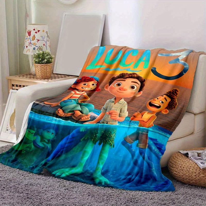 1pc, Luca 3 Movie Poster Inspired Home Decor Blanket Perfect for Couch, Bed, Travel, Camping, Car