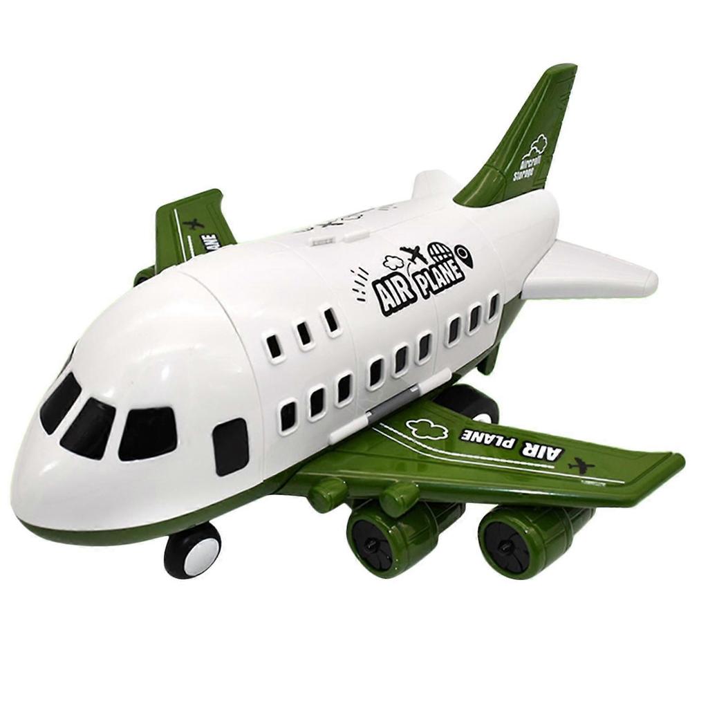 Storage Passenger Plane Kids Air Freighter Toy Simulation Track Inertia for Kids Early Education - Green_6 Vehicles Green_6 Vehicles