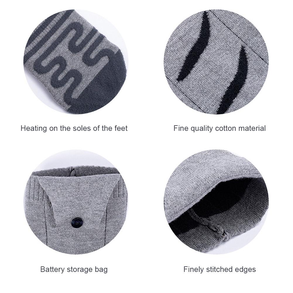 Электрические носки с подогревом, непродуваемые, с электроподогревом, быстро нагревающиеся, зимние носки с подогревом, моющиеся, для активного отдыха, катания на лыжах, пеших прогулок