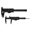 Mini Plastic Calipers, 80mm Vernier Calipers, Sliding Gauge, Portable Ruler Measuring Tool, Metric/Inch, Black, 10 Pieces