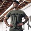 Унисекс Свободный крой Спортивная Футболка с Графическим Принтом, Короткий Рукав, Хлопок