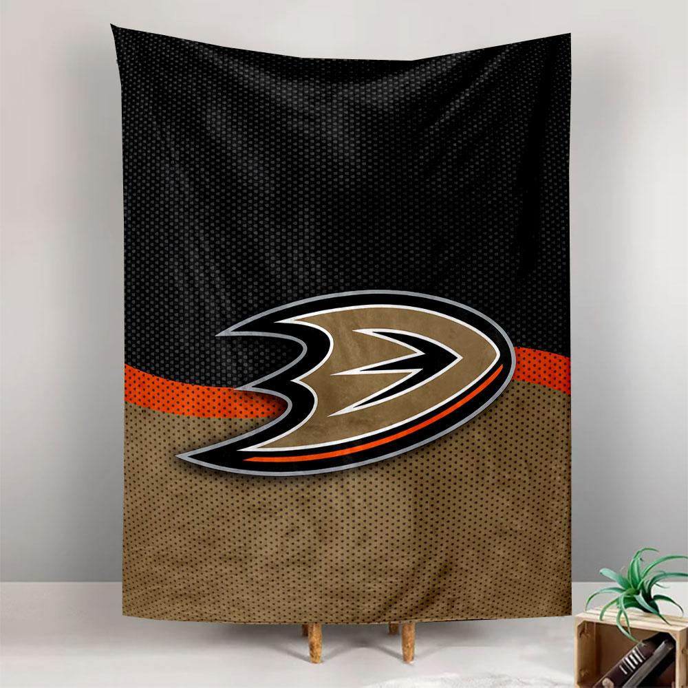 Anaheim Ducks Tapestry Wall Hanging, NHL Hockey Team Logo Poster, Sports Wall Decor for Bedroom Living Room Dorm
