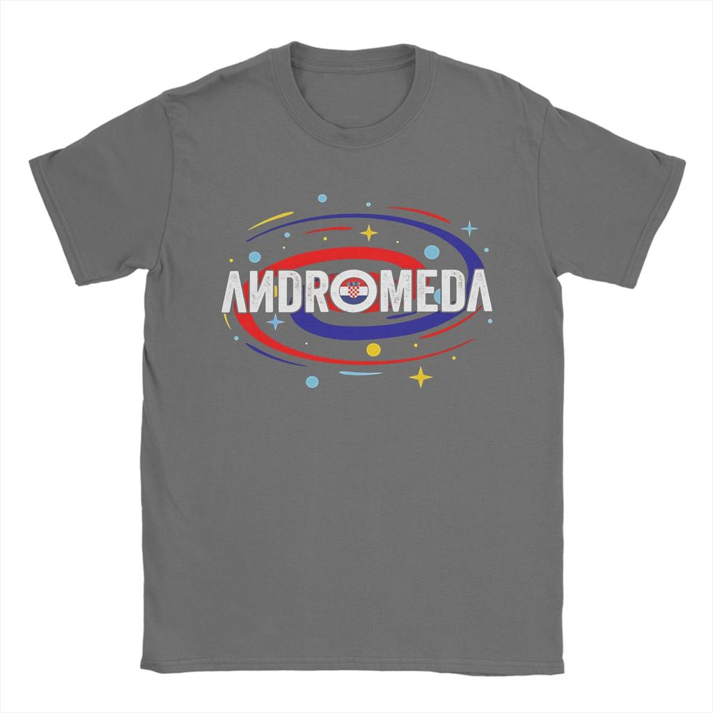 Vintage Andromeda TShirt Unisex Crew Neck 100 Cotton T Shirts Lelek Eurovisions 2026 Short Sleeve Tee Shirt Plus Size Clothes