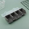 Plastic Sorting Box Multi-Compartment Organizer Box Tool Part Container Bin with Lid Display Storage Case Enduring