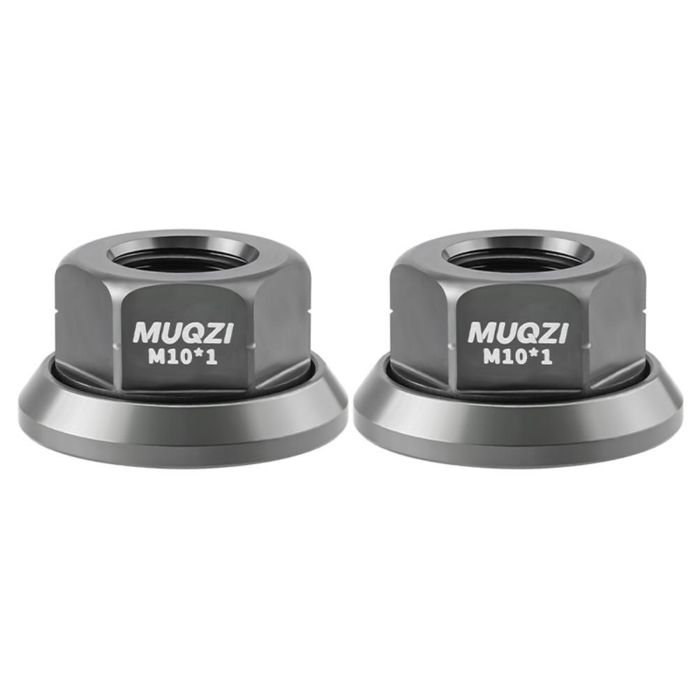 2pcs M9/M10/M10*3/8 Bicycle Hub Nut Aluminum Alloy Anti-rust Rear Axle Screw High Strength Anodizing Bike Accessories Cycling