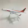 16 см Литой Металл Корея Авиакомпания T Way B737 Модель Самолета Игрушка для Домашнего Декора Подарок Витрина Коллекция