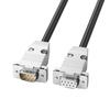 Позолоченный последовательный кабель прямого соединения DB9 28AWG Папа-Мама 9-контактный RS232 Data Wire Line для компьютеров