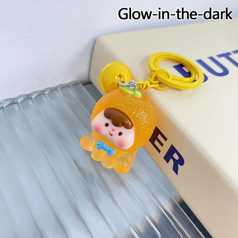 Креативная кавайная смоляная трехмерная кукла-брелок для рюкзака, подвеска, аксессуары, милый сладкий фрукт, автомобильный брелок, маленькие подарки