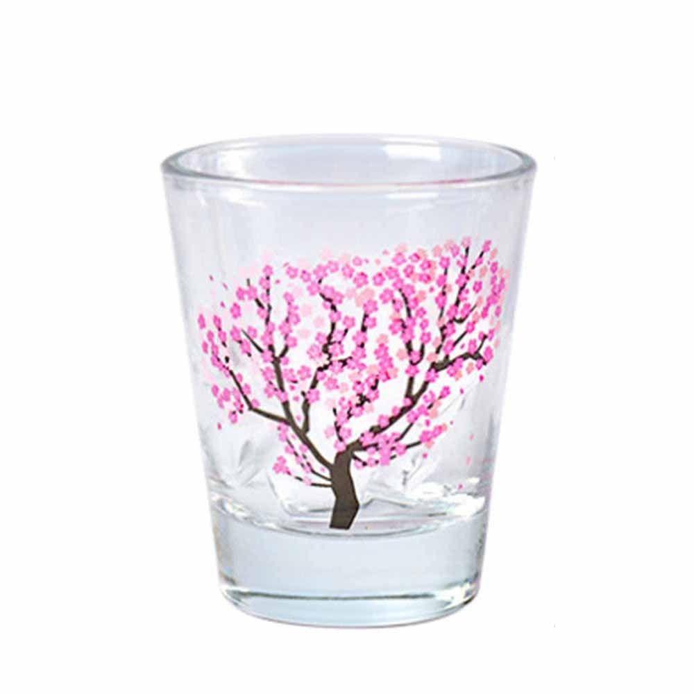 Прочный термочувствительный ликер маленькая чашка для воды чашка сакуры бокал для вина байцзю