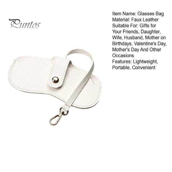 Мягкая сумка для очков из искусственной кожи, чехол для солнцезащитных очков, портативный органайзер для очков с крючком для ключей, легкий чехол для очков для друзей, семьи