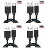 1-4pcs Micro Cable USB Fast Charge Data Cable For Xiaomi Redmi Huawei Android Mobile Phone 0.5m1M 2M 3M Nylon Braided USB Cables