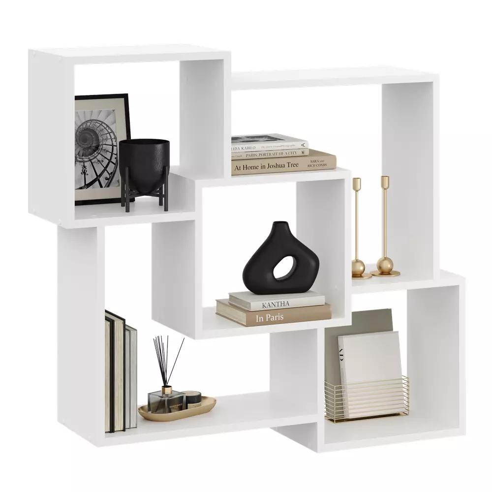 Wall Hanging Shelf, Bookcase - Hanna black