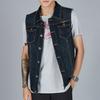 Spring and Autumn Large Denim Vest Men's Loose Plus Fat Single Breasted Tank Top Casual Sleeveless Jacket Fashion Men's Wear