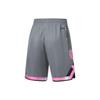 Li Ning Badfive Series Seven City Collaboration Fog City Trend Color Block Quick Dry Casual Shorts Men shorts Shadow-Gray AAPT709-2