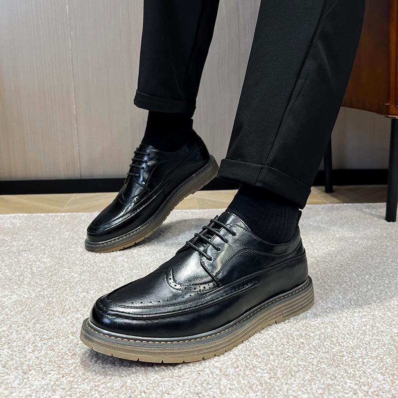 Модные Новые Броги 2025 Мужские Нескользящие Туфли на Плоской Подошве Повседневная Обувь Ботильоны Модные Лоферы Обувь на Шнуровке Мужские Ботинки Мужские Кроссовки Универсальные