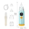 Electric Automatic Nasal Aspirator with Light and Music Includes 3 Suction Heads and 1 Tweezer