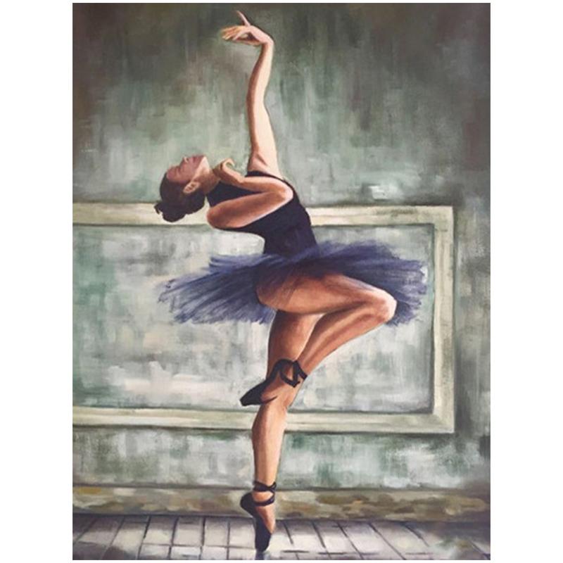 DIY 5D алмазная живопись балетный женский комплект полная дрель вышивка мозаика художественная портретная картина со стразами домашний декор подарок